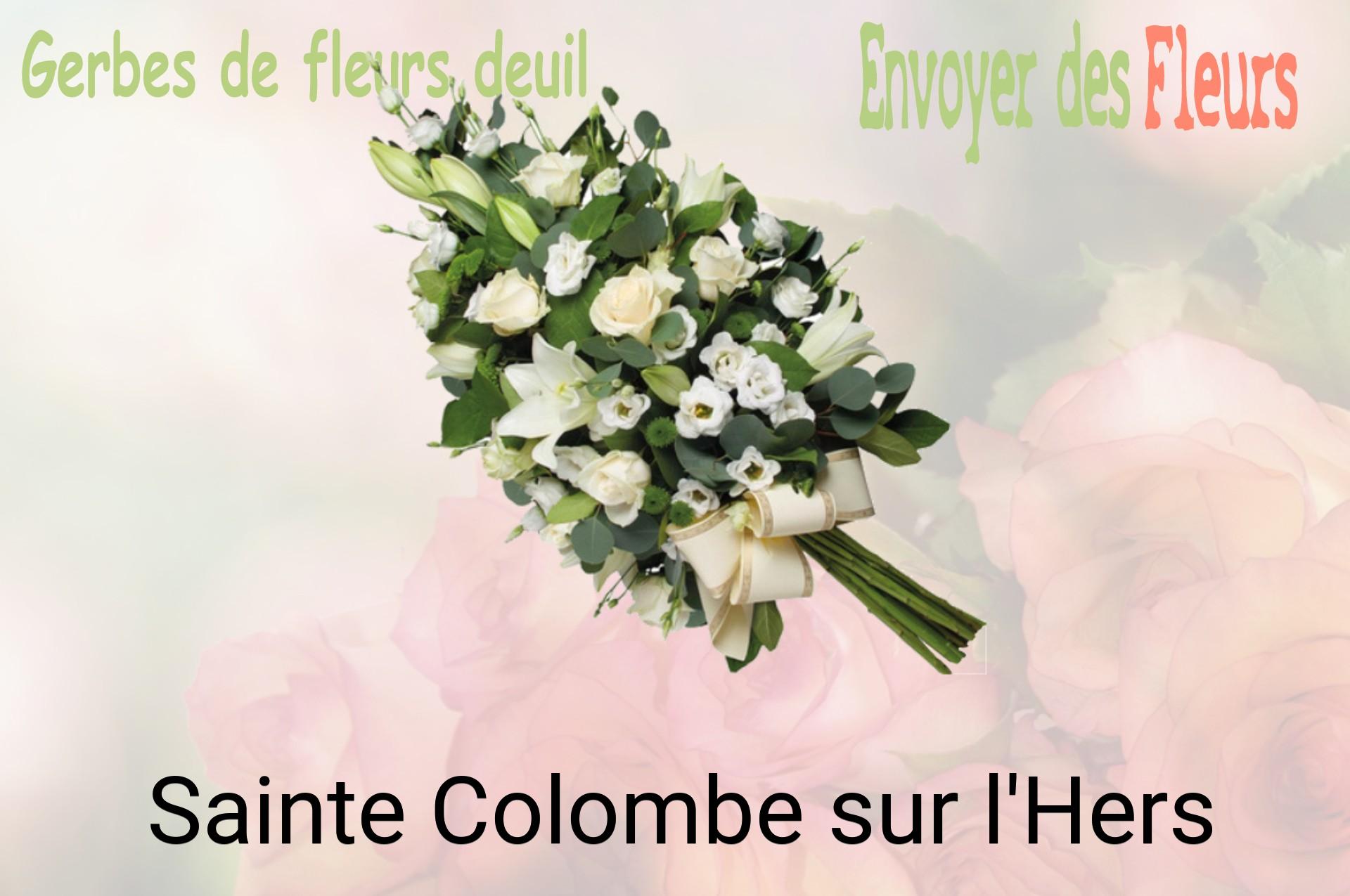 Gerbe de fleurs de deuil livrée à Sainte-Colombe-sur-l'Hers